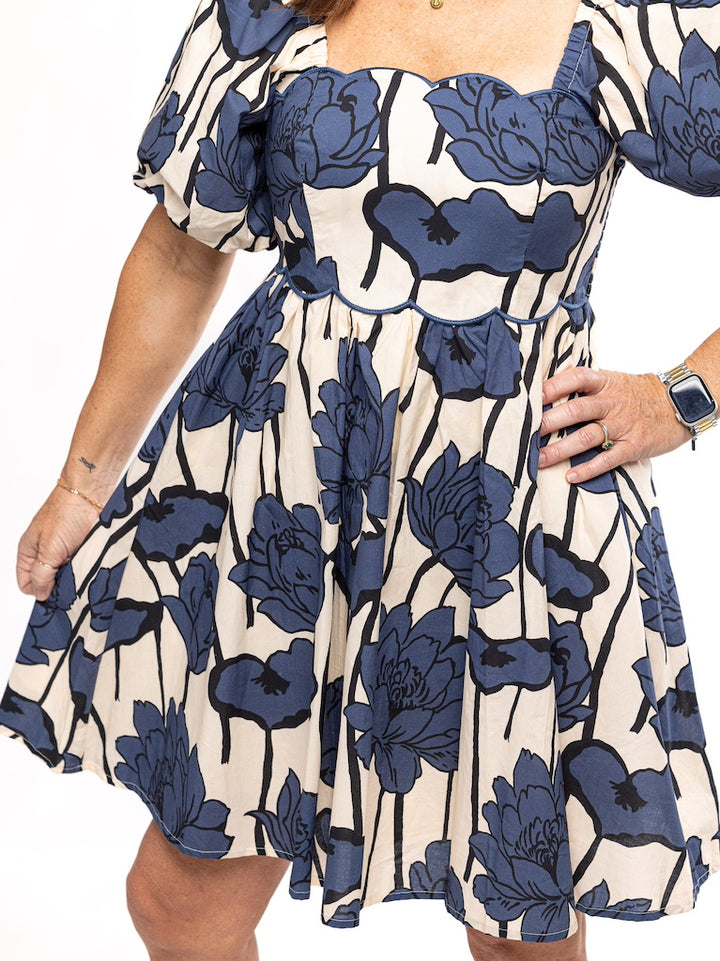 Bold Blooms Floral Dress