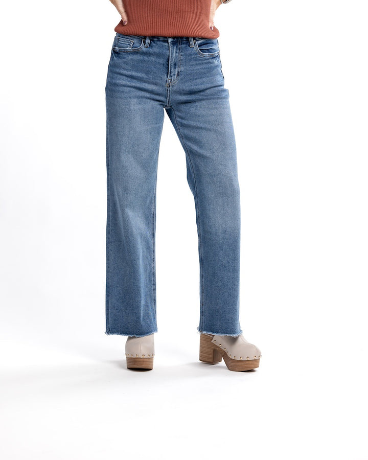 Birdie Super High Rise Wide Leg Jeans