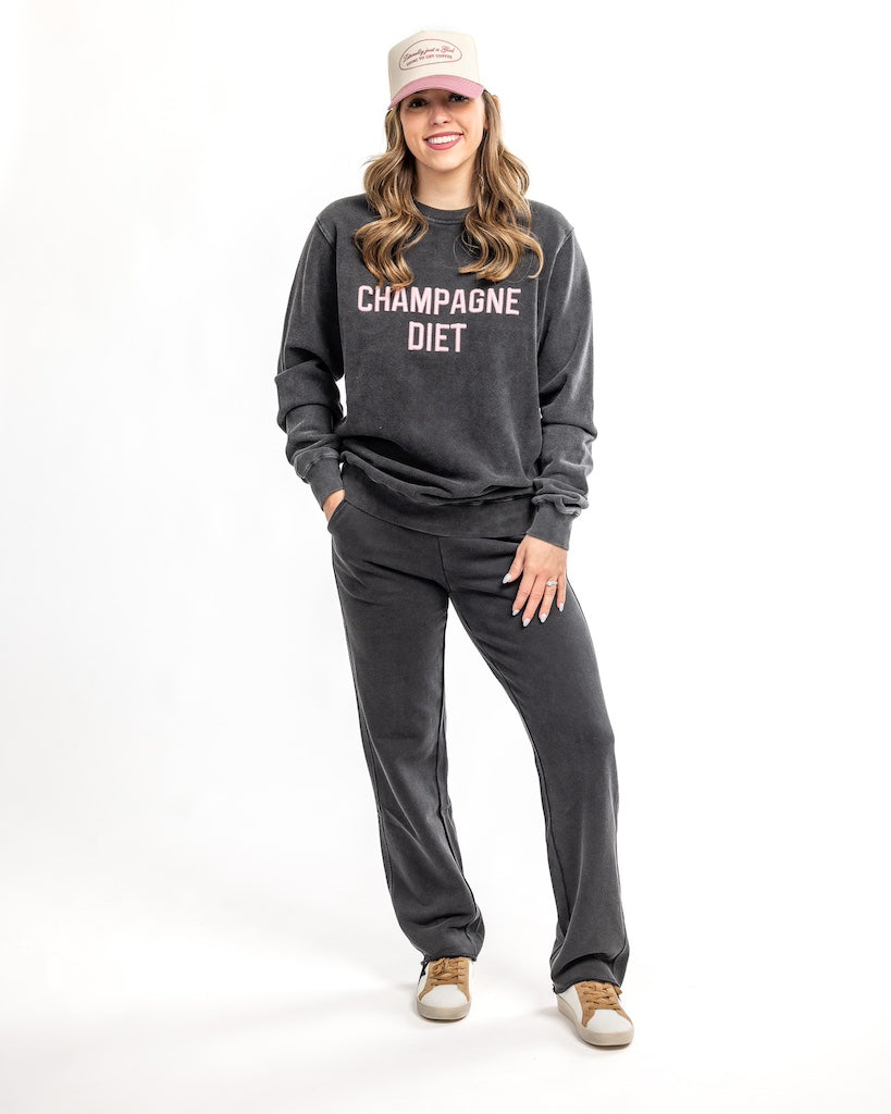 Champagne Diet Sweatshirt & Pant Set