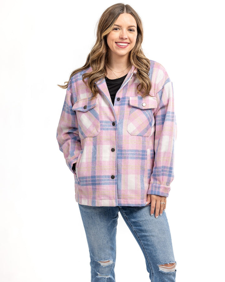 I'm Your Girl Plaid Shacket