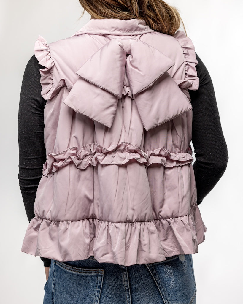 Lovely Lavender Ruffle Vest