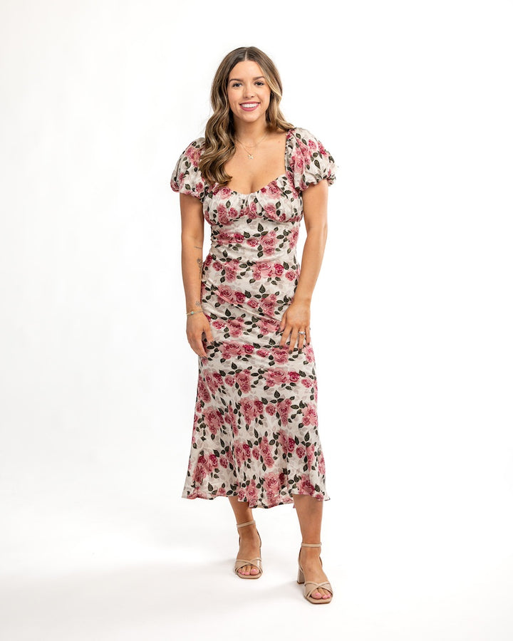 Field Of Roses Maxi Dress