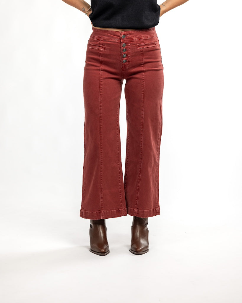 Sienna High Rise Wide Crop Leg Jeans