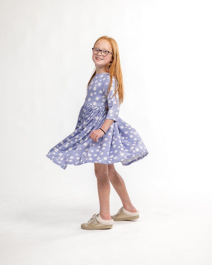 Darling Daisies Pocket Twirl Dress