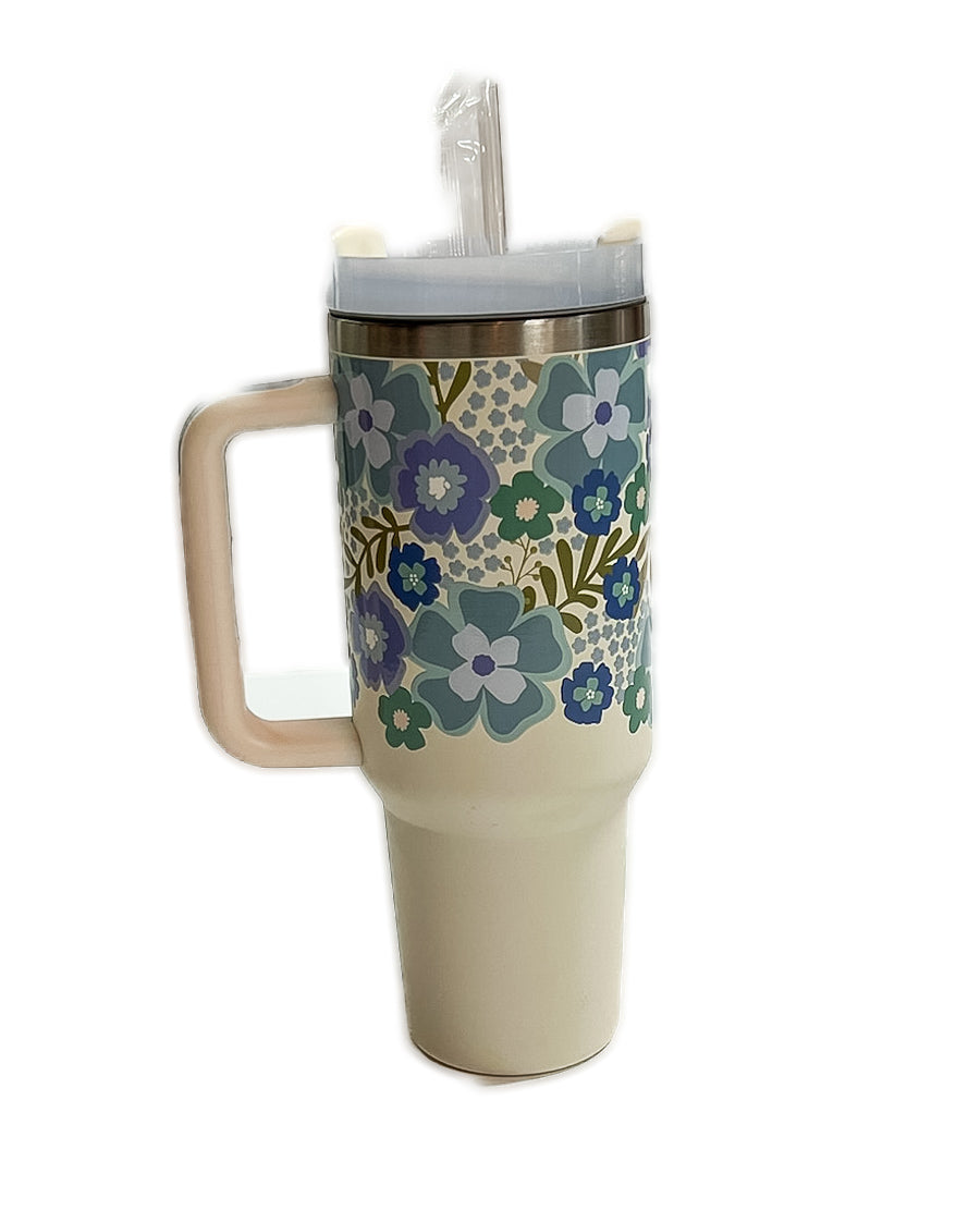 40 oz Floral Tumbler