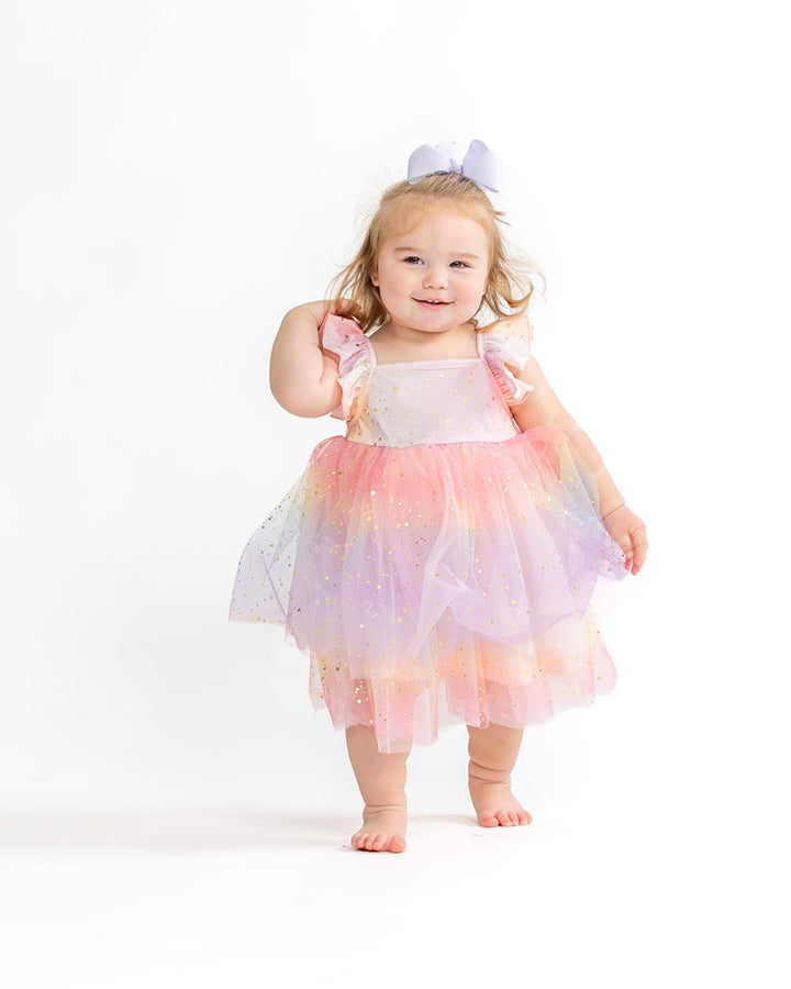 Rainbow Girl Tulle Dress