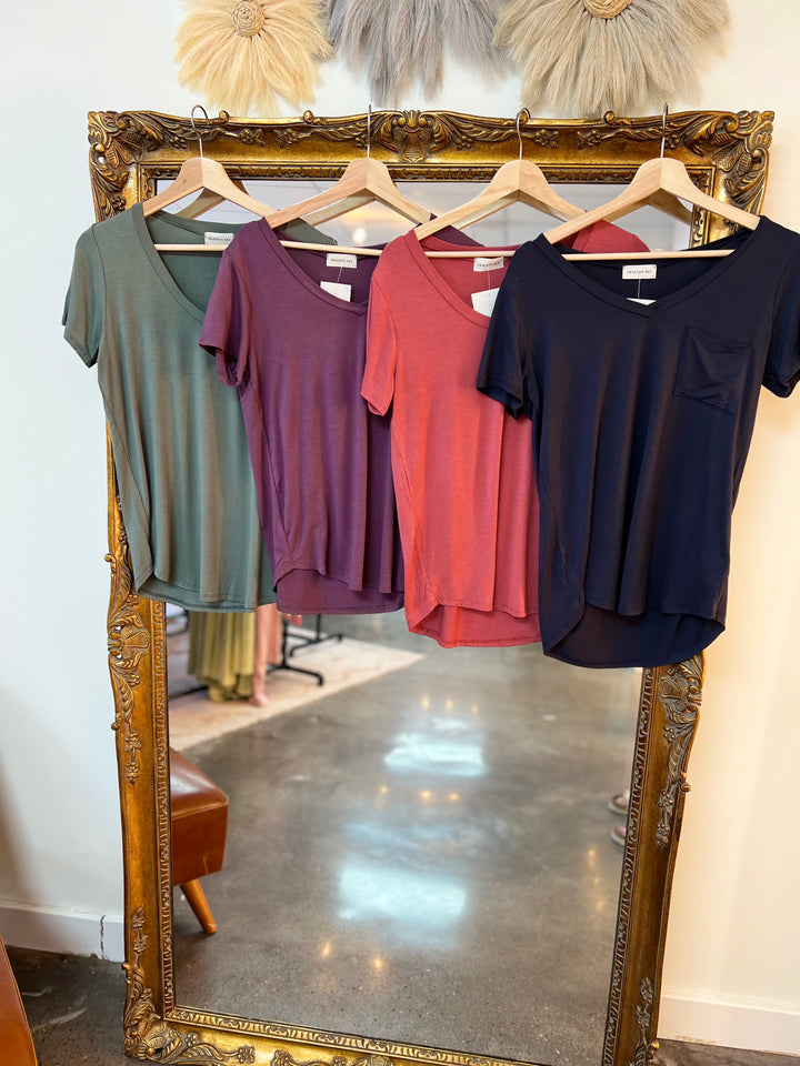 Fall Everyday V-Neck Tees