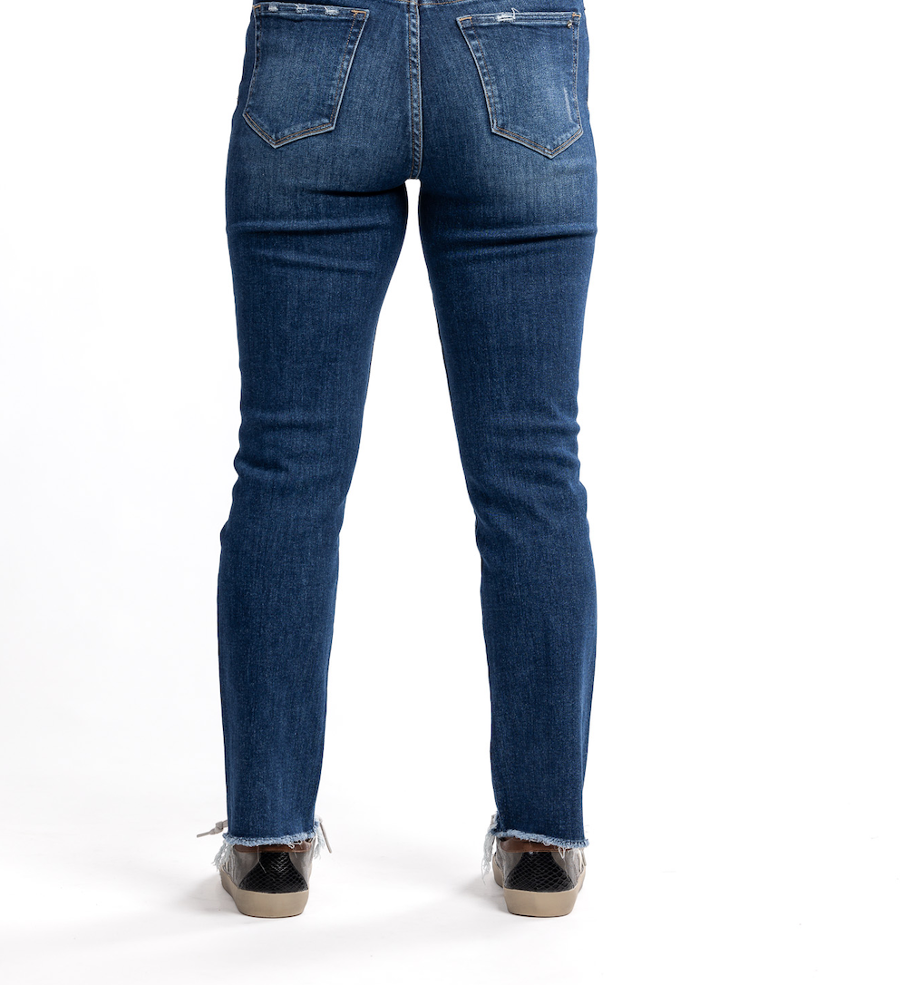 Set It Straight High-Rise Straight Leg Jeans